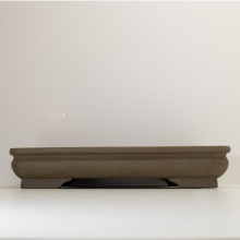 chuhin bonsai pot brown oval unglazed 28 cm 